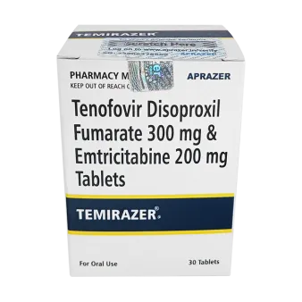 Трувада полный аналог (Temirazer, Тенвир ЕМ :: Тенофовир + Эмтрицитабин) 300+200мг таб. №30