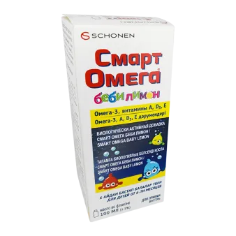 Смарт Омега Бэби сироп (масло для приема внутрь) вкус лимон 100мл