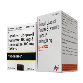 Тенофовир   Ламивудин (Tudobest L / Tenolam) таб. 300мг/300мг №30